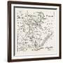 Map of Pennsylvania and West New Jersey, from Thomas's History of Pennsylvania.Usa, 1870S-null-Framed Giclee Print