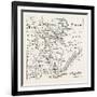 Map of Pennsylvania and West New Jersey, from Thomas's History of Pennsylvania.Usa, 1870S-null-Framed Giclee Print