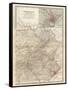 Map of Pennsylvania, Eastern Part. United States. Inset Map of Philadelphia and Vicinity-Encyclopaedia Britannica-Framed Stretched Canvas