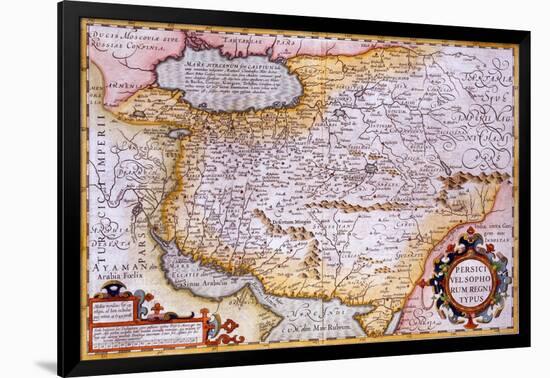 Map of Persia, 1638-Gerardus Mercator-Framed Giclee Print