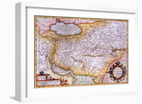 Map of Persia, 1638-Gerardus Mercator-Framed Giclee Print