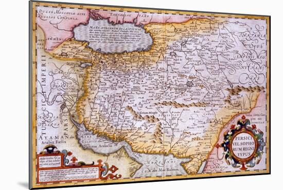 Map of Persia, 1638-Gerardus Mercator-Mounted Giclee Print