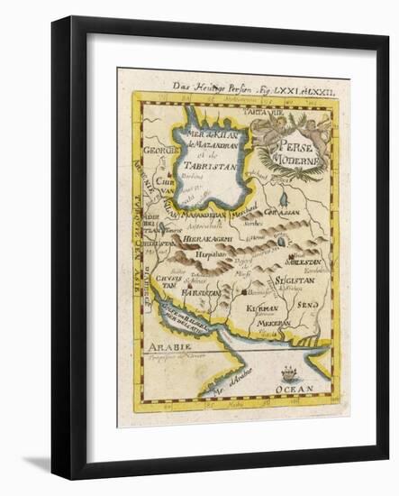 Map of Persia and Arabia-null-Framed Art Print