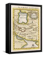 Map of Persia and Arabia-null-Framed Stretched Canvas