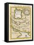 Map of Persia and Arabia-null-Framed Stretched Canvas