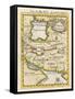 Map of Persia and Arabia-null-Framed Stretched Canvas