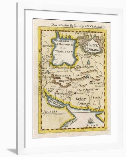 Map of Persia and Arabia-null-Framed Art Print