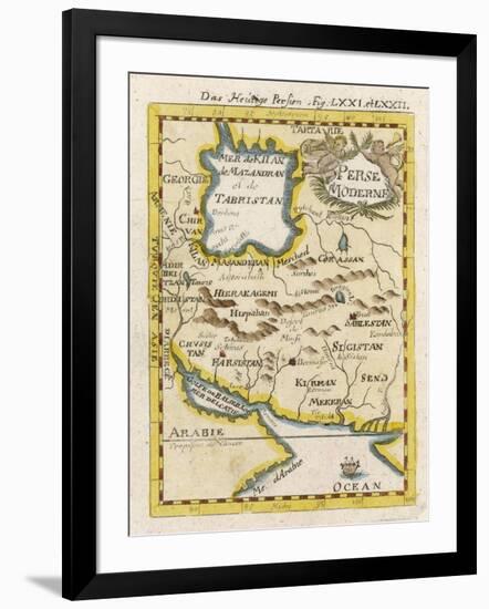 Map of Persia and Arabia-null-Framed Art Print