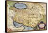 Map of Persia, from the "Theatrum Orbis Terrarum", Pub. by Abraham Ortelius Antwerp, circa 1590-null-Framed Stretched Canvas