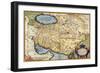 Map of Persia, from the "Theatrum Orbis Terrarum", Pub. by Abraham Ortelius Antwerp, circa 1590-null-Framed Giclee Print