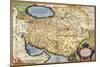 Map of Persia, from the "Theatrum Orbis Terrarum", Pub. by Abraham Ortelius Antwerp, circa 1590-null-Mounted Giclee Print