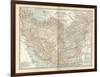 Map of Persia (Iran), Afghanistan and Baluchistan-Encyclopaedia Britannica-Framed Art Print