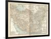 Map of Persia (Iran), Afghanistan and Baluchistan-Encyclopaedia Britannica-Framed Art Print