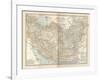 Map of Persia (Iran), Afghanistan and Baluchistan-Encyclopaedia Britannica-Framed Art Print