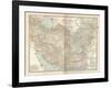 Map of Persia (Iran), Afghanistan and Baluchistan-Encyclopaedia Britannica-Framed Art Print