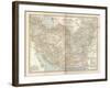 Map of Persia (Iran), Afghanistan and Baluchistan-Encyclopaedia Britannica-Framed Art Print