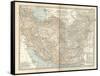 Map of Persia (Iran), Afghanistan and Baluchistan-Encyclopaedia Britannica-Framed Stretched Canvas