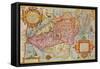 Map of Peru, c1599-Arnoldus Florentius-Framed Stretched Canvas