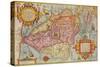 Map of Peru, c1599-Arnoldus Florentius-Stretched Canvas