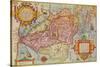 Map of Peru, c1599-Arnoldus Florentius-Stretched Canvas