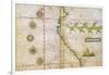 Map of Peru Coast, 1630-Science Source-Framed Giclee Print