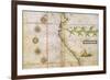 Map of Peru Coast, 1630-Science Source-Framed Giclee Print