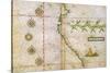 Map of Peru Coast, 1630-Science Source-Stretched Canvas