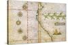 Map of Peru Coast, 1630-Science Source-Stretched Canvas