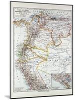 Map of Peru Ecuador Venezuela and Columbia 1899-null-Mounted Giclee Print