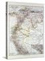 Map of Peru Ecuador Venezuela and Columbia 1899-null-Stretched Canvas