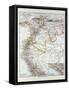 Map of Peru Ecuador Venezuela and Columbia 1899-null-Framed Stretched Canvas