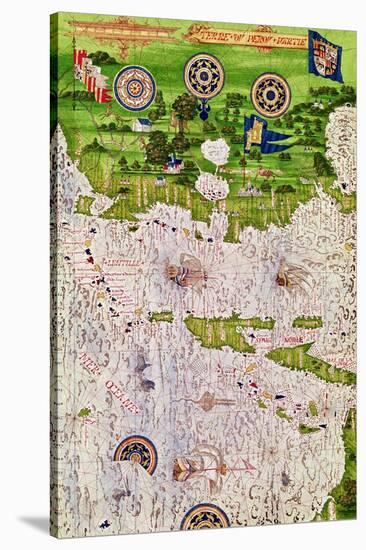 Map of Peru, from "Cosmographie Universelle", 1555-Guillaume Le Testu-Stretched Canvas