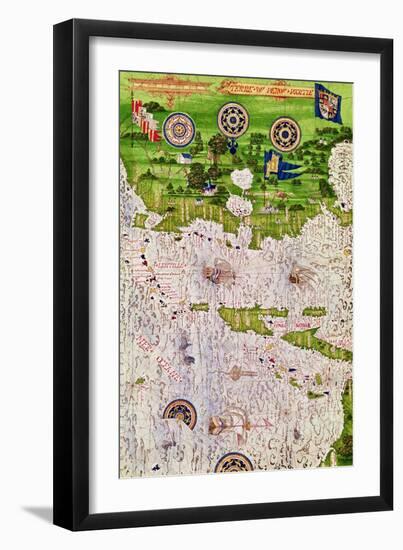 Map of Peru, from "Cosmographie Universelle", 1555-Guillaume Le Testu-Framed Giclee Print