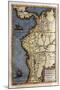 Map of Peru-Abraham Ortelius-Mounted Art Print