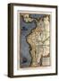 Map of Peru-Abraham Ortelius-Framed Art Print