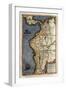 Map of Peru-Abraham Ortelius-Framed Art Print