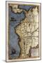 Map of Peru-Abraham Ortelius-Mounted Art Print