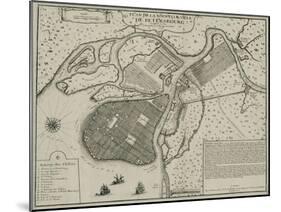 Map of Petersburg, 1717-Nicolas De Fer-Mounted Giclee Print