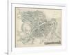 Map of Petersburg, 1834-W.B. Clarke-Framed Giclee Print