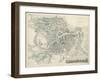 Map of Petersburg, 1834-W.B. Clarke-Framed Giclee Print