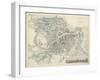 Map of Petersburg, 1834-W.B. Clarke-Framed Giclee Print