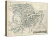 Map of Petersburg, 1834-W.B. Clarke-Stretched Canvas