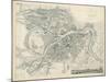 Map of Petersburg, 1834-W.B. Clarke-Mounted Giclee Print