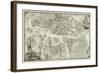 Map of Petersburg (Book to the 50th Anniversary of the Founding of St. Petersbur), 1753-null-Framed Giclee Print