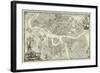 Map of Petersburg (Book to the 50th Anniversary of the Founding of St. Petersbur), 1753-null-Framed Giclee Print