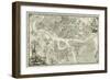 Map of Petersburg (Book to the 50th Anniversary of the Founding of St. Petersbur), 1753-null-Framed Giclee Print