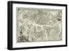 Map of Petersburg (Book to the 50th Anniversary of the Founding of St. Petersbur), 1753-null-Framed Giclee Print