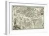 Map of Petersburg (Book to the 50th Anniversary of the Founding of St. Petersbur), 1753-null-Framed Giclee Print