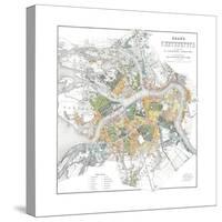 Map of Petersburg-null-Stretched Canvas