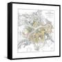 Map of Petersburg-null-Framed Stretched Canvas